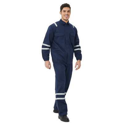 Flame-Resistant Workwear Safety Overalls Mining Work Uniform Set Custom Flame-Resistant Jacket Fireproof Work Clothes Wholesale