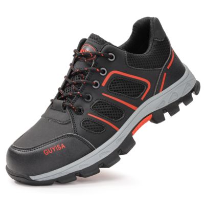 Summer Men’s Insulated Safety Shoes Steel Toe Anti-Smash Anti-Puncture Work Boots Non-Slip Construction Shoes 10KV Electrical Insulation Protective Footwear